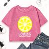 When Life Gives You Lemons Ask For Salty Tequila Woman Washed T-Shirt Slim Clothes O-Neck Crop T Shirt Soft Cotton Top