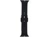 GlacierX Silicone Grooved Black Smartwatch Strap for Apple Watch 42/44/45/49mm Black