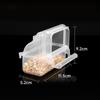 Plastic Bird Water Tank Box Transparent Indoor Bird Feeder Large Capacity Bird Food Box  Cage