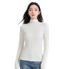 Autumn/Winter Wool Long-Sleeve Velvet Cotton Mid-Neck Women's Fashion Top