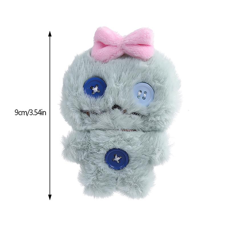 Мультяшная плюшевая кукла с бантом, игрушка, брелок, сумка, кулон с пуговицами, подарки своими руками, брелок, подвеска, милые милые плюшевые куклы, подвесные украшения