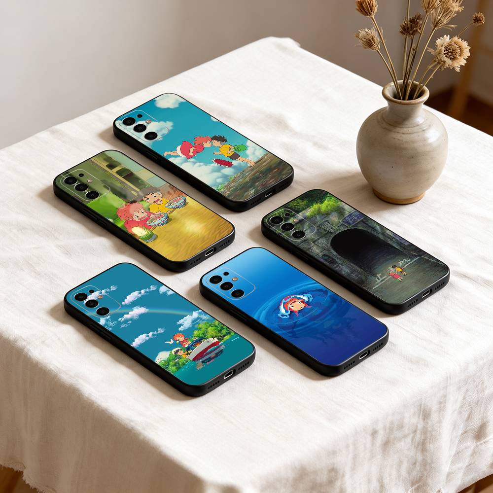 Чехол для телефона Ponyo Sosuke Ocean для Samsung S25, S24, S21, S22, S23, S30, Ultra, S20, Plus, Fe, Lite, Note, 10, Черный чехол