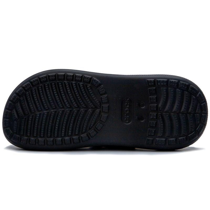 Crocs Классические кроксы Classic Crush для молодежи и девушек, женские, черные