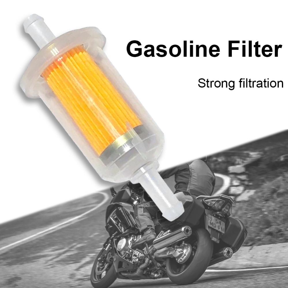 8mm Motorcycle Oil Filter Inline Gas Fuel Filter Motorbikes Scooter Fuel Filters Tools for Street Dirt Bike Motorbike ATVGood product