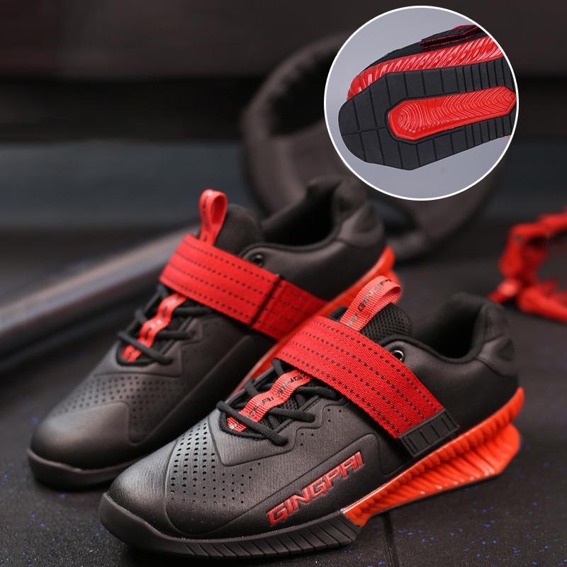 Original GINGPAI Lifting Megin Powerlifting Shoes for Men and Women Hook Loop Weightlifting & Deadlifting Shoe for Squat
