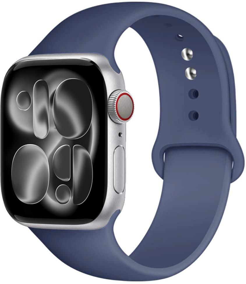 Силиконовый ремешок Для Apple Watch 11 band 44mm 40mm 49mm 45mm 41mm 38 46mm 42mm correa bracelet iWatch series 9 8 7 6 SE ultra 2 3