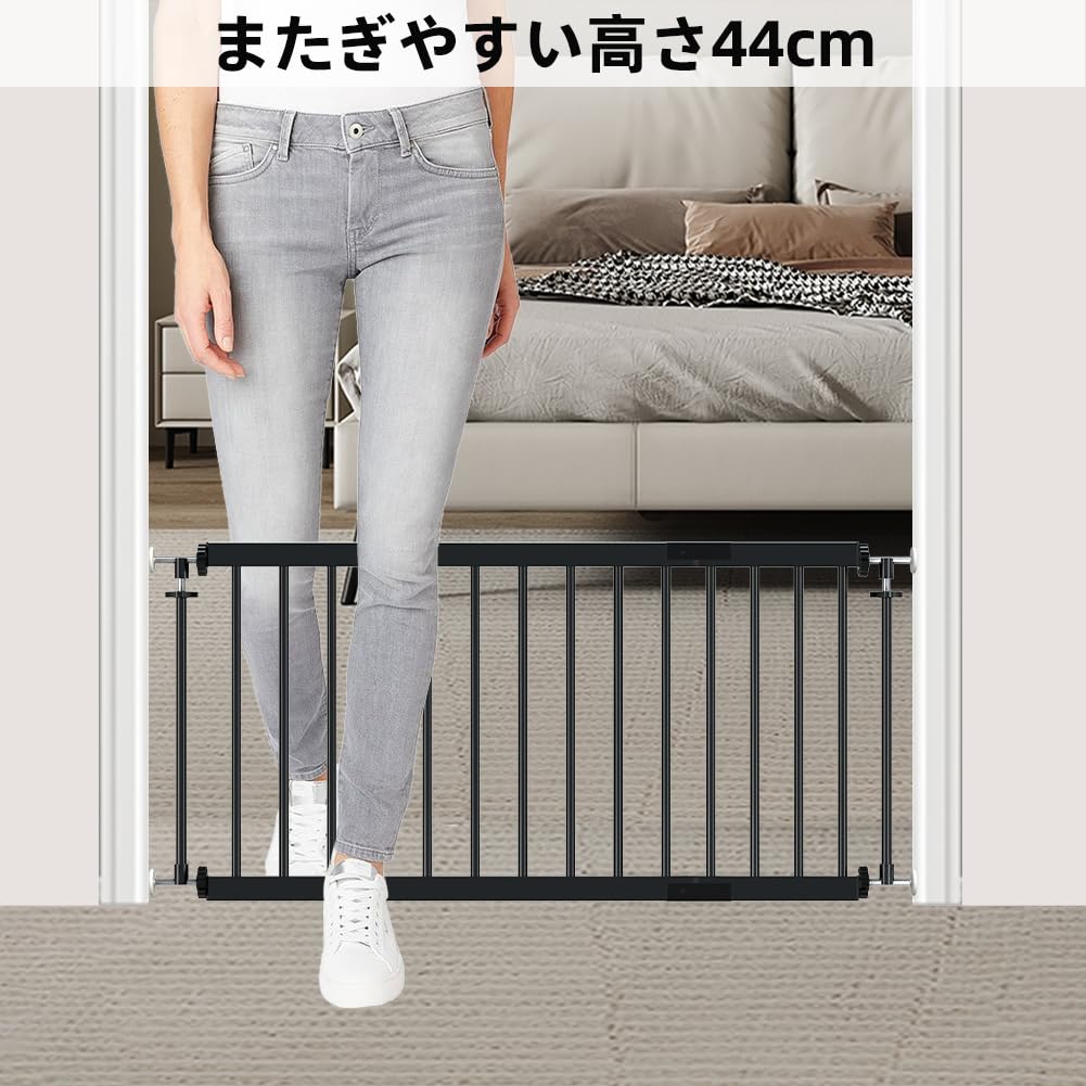 TSAYAWA Pet Ширина Собака Pet Собака Собака Маленькая Средняя Высота Черный Ворота, Натяжение, 66-104 см, Ворота, Забор, Ворота, Ворота, Собаки, Собаки, В помещении, 44 см,