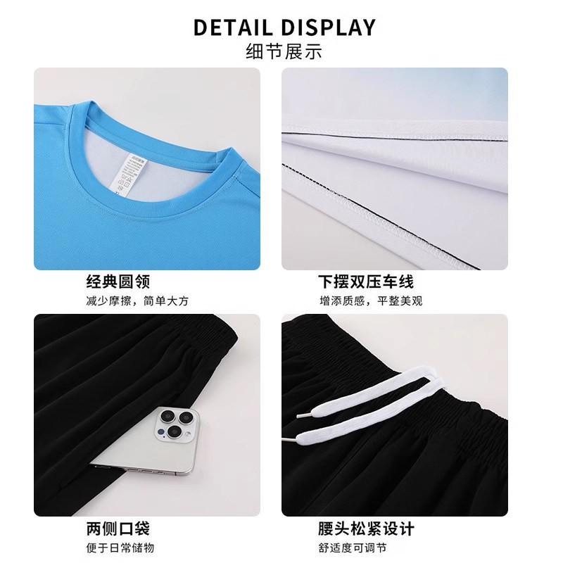 Badminton Shirts Shorts Set Men Women Quick Dry Sports Outfit Gym Running Training