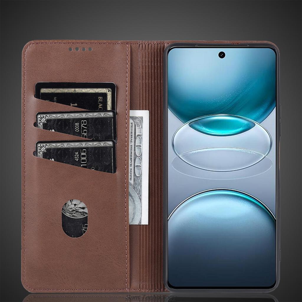 Роскошный магнитный адсорбционный кожаный чехол для Vivo X100s X 100s Flip Cover Защитный чехол Capa Fundas Coque