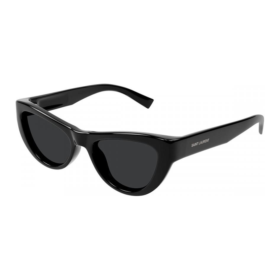Saint Laurent Logo Cat Eye Sunglasses Women sunglasses Black SL676001