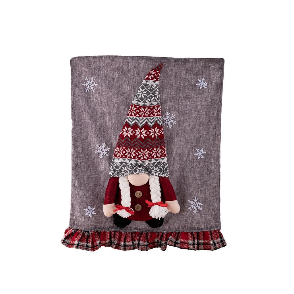 Christmas Chair Back Covers Gnome Chair Covers Xmas Dining Chair Covers For Home Kitchen Dining Room Decor