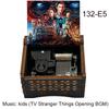 Музыкальная шкатулка Stranger Вещи Детская заводная ручная деревянная музыкальная шкатулка для подарка на день рождения Рождество