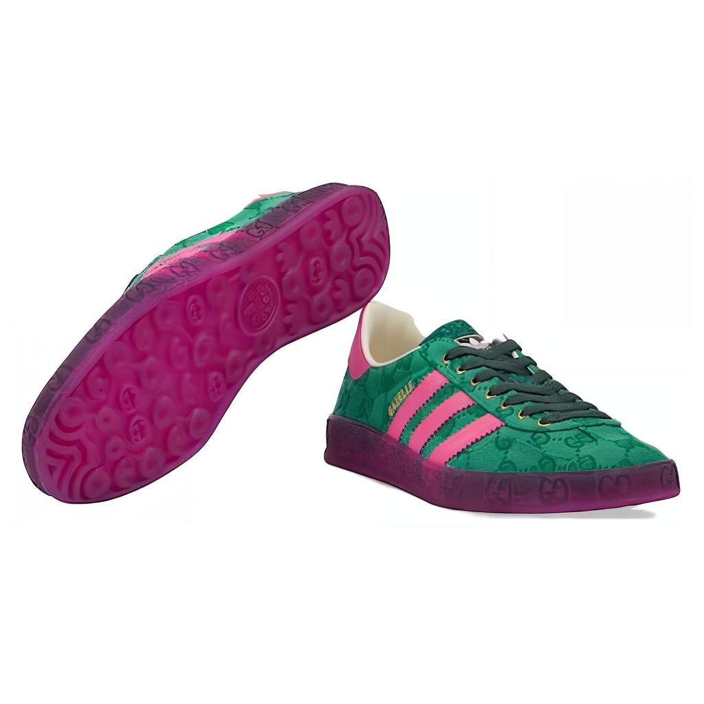 Adidas X GUCCI Gazelle Green GG Monogram Women's 737966 FAAW3 3746