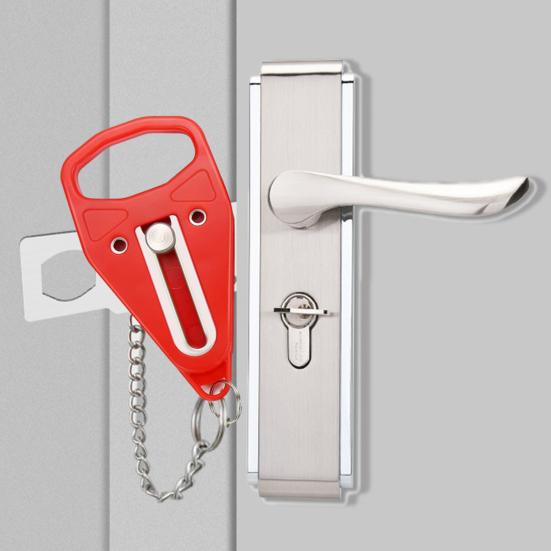 Портативный дверной стоп-сигнал для путешествий, дверной замок отеля, громкий звук 120 дБ, питание от батареек, простая установка, дверной стоп-сигнал