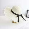 Stylish and simple women's summer big eaves, sunshade and sunscreen, woven straw hat, handmade DIY hat embryo, hot-selling in tourist resorts
