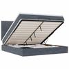 Maison Exclusive - Cadre de lit ottoman avec matelas gris foncé 180x200cm velours