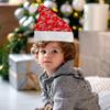 Взрослые Детская Рождественская Шапка Шапка Санта Клауса Цветочный Узор Красно-Белая Рождественская Шапка для Веселого Рождества Новогодней Вечеринки Фестивальный Костюм Аксессуар