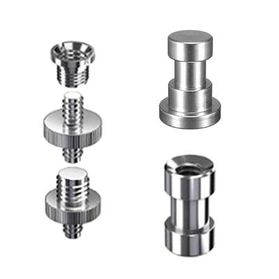 Аксессуары для камеры Прочный адаптер с резьбой 1/4" папа на 1/4" папу Двойной винтовой адаптер 1/4 дюйма папа на папу Поддерживает штатив