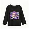 K-Pop Истребители Демонов Футболки с длинным рукавом для девочек Кавайные мультяшные топы с принтом Детские повседневные футболки Осенняя детская одежда