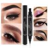 Double-head Seal Eyeliner Wing Tail Seal Liquid Eyeliner Pen Waterproof Triangle Eyeliner