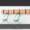Eco Friendly Custom Logo Foldable Wall Coat Hooks With Bamboo Board