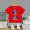 Sonic Popular Anime Merch Kids Round Neck Short Sleeve T Shirt Summer Casual Fashion Comfortable Breathable Daily Wear