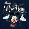 Disney Childrens/Kids Felice Anno Nuovo Mickey Mouse Firework Pullover Hoodie