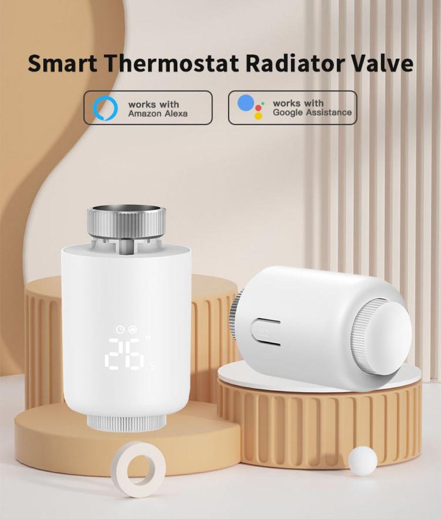 Tuya Умный ZigBee 3.0 Термостатический Клапан Радиатора TRV Zigbee Термостат Клапан Радиатора Контроллер Температуры Alexa Google Home