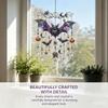 Hanging Chain Glass Suncatcher Halloween Themed Wind Chime Cute Hanging Ornament  Door Display