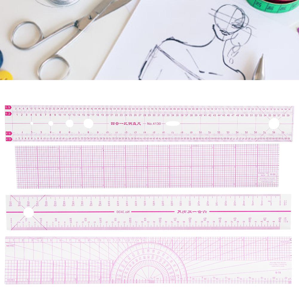 Многофункциональный швейный набор линеек для дизайна одежды линейка для иллюстраций инструменты для измерения одежды