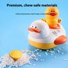 Baby Bath Toys, Children's Shower Electric Bath, Baby Bathroom Bath Bath Play Toys, Sealed Waterproof Little Yellow Duck 5-piece Set