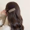 5pcs/set Vintage Brown Plaid Rectangle Hairpins For Women Girls Sweet Hair Ornament Barrettes Hair Clip Hair Accessories