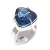 Natural Iolite Quartz Gemstone 925 Sterling Silver Jewelry Ring Size 8 L1Q28