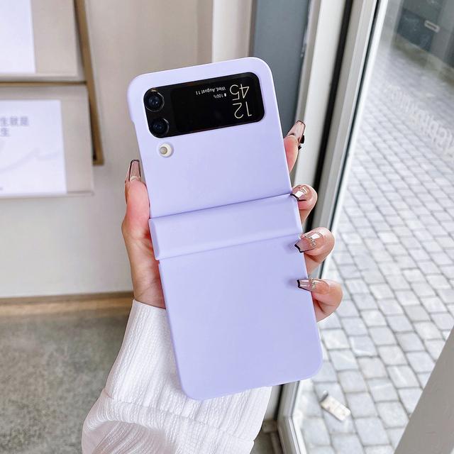 Защитная крышка ярких цветов для Samsung Galaxy Z Flip 4 3, жесткий противоударный чехол для ПК