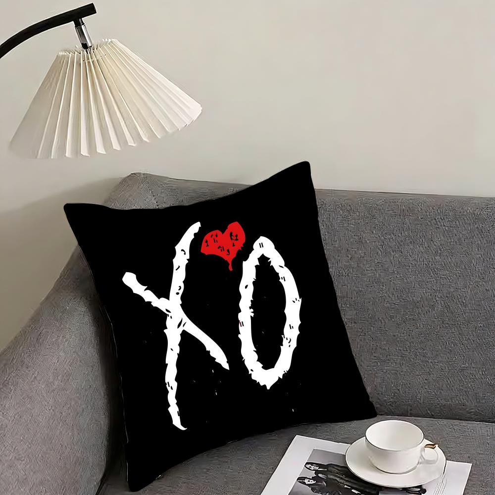 TThe WeekndD XXO Singer Cushion Cover Pillowcase Ultra Soft Skin Friendly Fabric Cloud Like Comfort Concealed Zipper