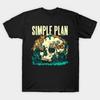 Мужская черная футболка с принтом Simple Plan 3 Печать на трансферной бумаге без вырезания Хлопковая футболка