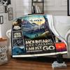 Adventure Mountains Home Customize Your Name Blankets Comfortable Soft Lightweight Allseason Multipurpose Blanket For Picnics Sofas Offices Beds