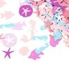 New 100pcs/set Confetti Mermaid Shape Beach Theme Party Table Scatter Paper Scrap