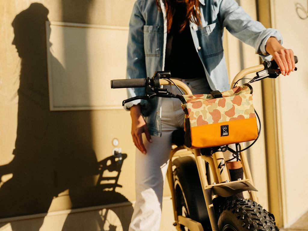 [Хром] Сумка на руль DOUBLETRACK HANDLEBAR BAG/Сумка на руль Double Track 5L Водоотталкивающая велосипедная УТИНАЯ КАМУФЛЯЖНАЯ