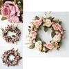 Elegant Peony Rose Flower Wreath For Stylish Wedding And Home Door Decor