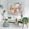 Гобелен Super Sonico и Super Pochaco Аниме Настенный Декор Стены Эстетичный Декор Комнаты Крутые Вещи Для Комнаты Ткань Для Фона Спальни Общежития