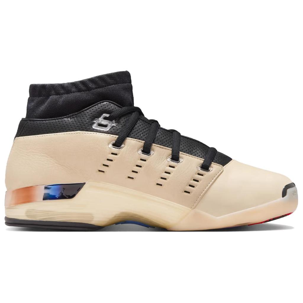 Infinite Archives x Air Jordan 17 Retro Low Beach Унисекс Кроссовки Бежевый Металлик-Серебристый Черный IH0177-200