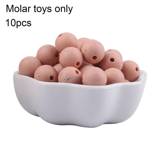 Силиконовые 10 шт. 12 мм однотонные бусины, многоцелевые, легкие, надежные, практичные, круглые бусины для прорезывания зубов, товары для детей