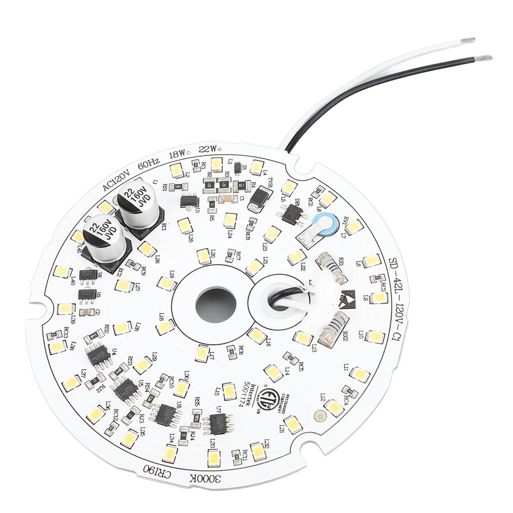 Ceiling Fan Light Replacement Panel 3.93inch Led AC120V 18W 2000LM Dimmable Ceiling Fan Light Board