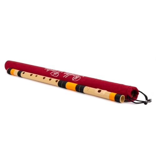 Radhe Flutes | PVC Fiber | C Natural | Right-Handed | Velvet Cover Included | Color Variations + Beginner's Flute Online Course In Hindi and English (