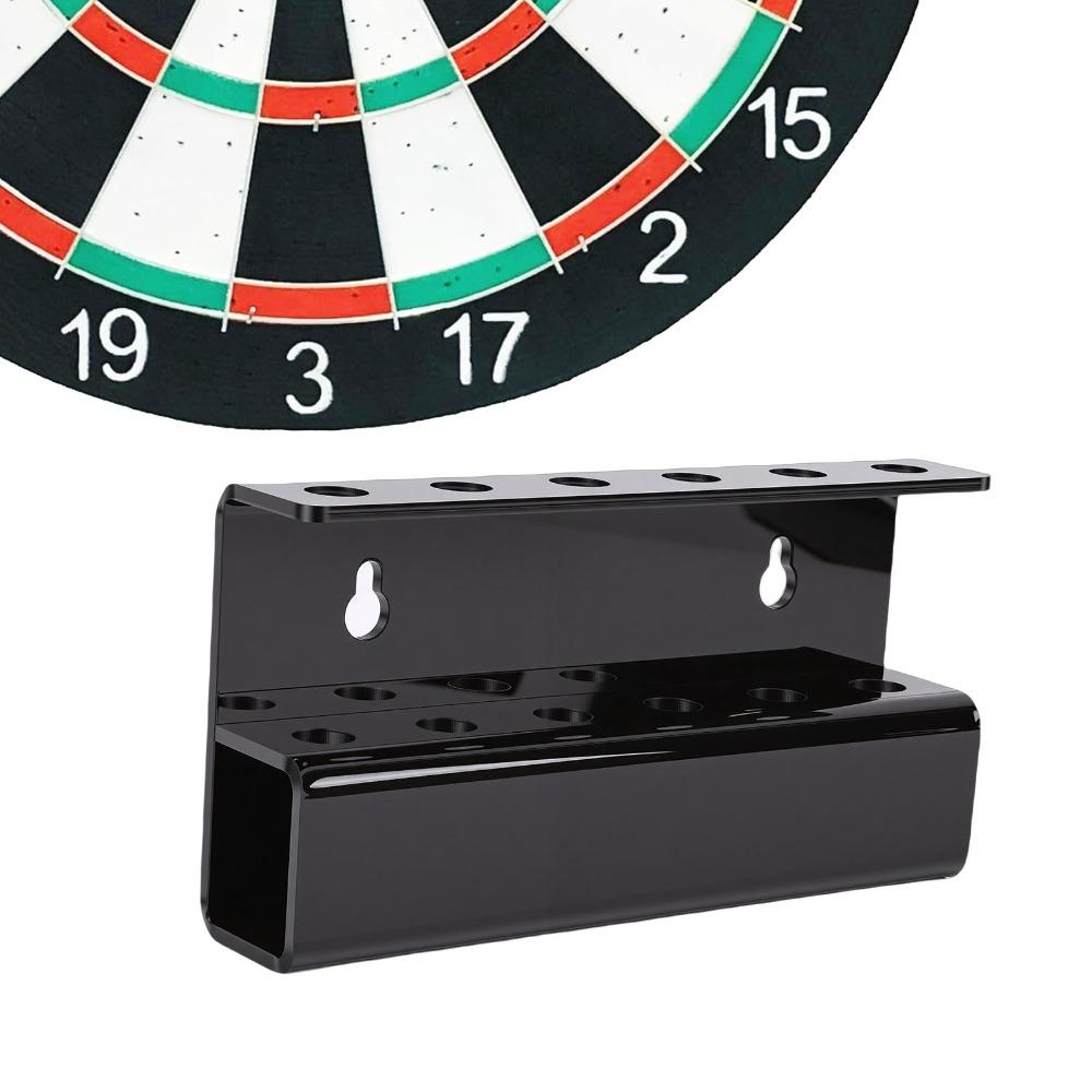 2pcs Acrylic Wall Mount Dart Rack 15.5x2.8x8cm Dart Display Stand Acrylic Dart Holder Indoor Use