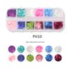 1 Box Holographic Flakes Nail Glitter Iridescent Shiny DIY Butterfly Laser Star Love Heart Sequins for Acrylic Nails Decorations
