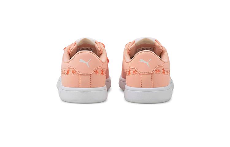 PUMA Smash V2 Casual Low top Kids' Skateboarding Shoes Apricot Pink Children Aged 3 7 Years Old 368788-03