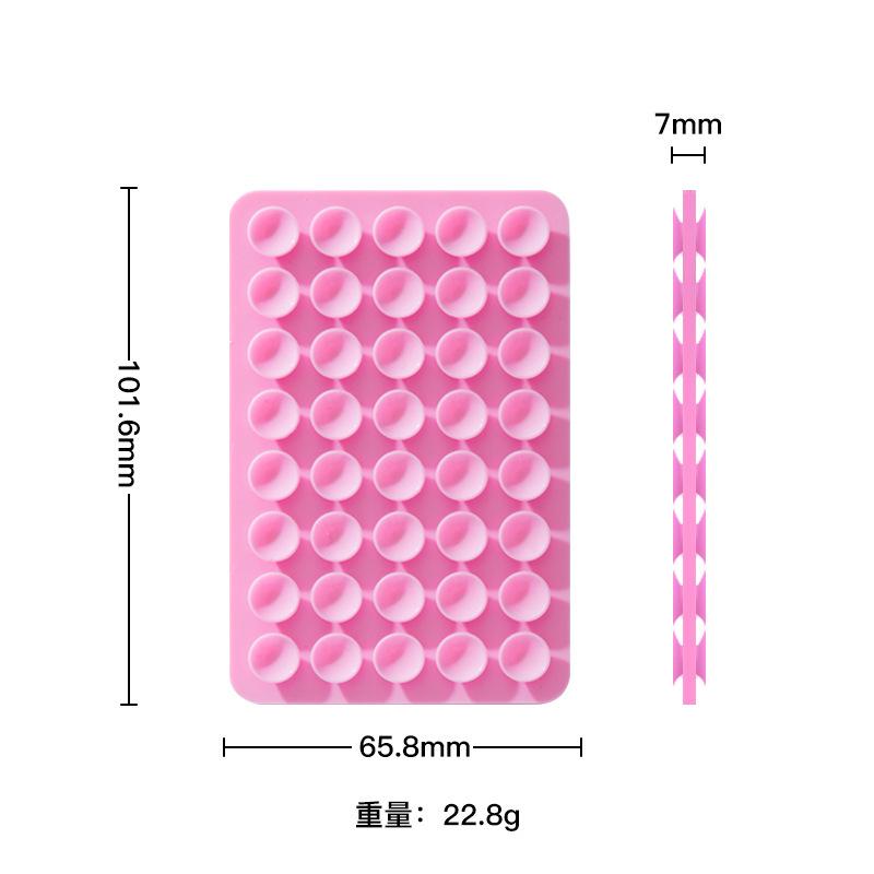 Double Sided Silicone Phone Suction Cup 40 Pieces Magnetic Phone Stand Strong Adhesive Phone Back Sticker Phone Accessories
