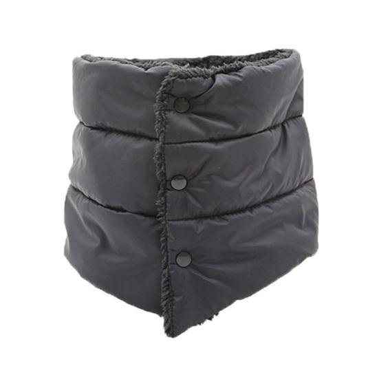 Women Down Scarf High Collar Design Thickened Velvet Lining Scarf Waterproof Versatile Solid Color Cozy Scarf